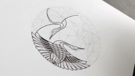 Sehen Sie, wie der Künstler Zak Korvin in einem faszinierenden Zeitraffer ein präzises geometrisches Emblem zeichnet – kolossal