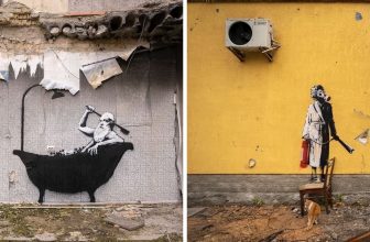 Neue Banksy-Werke entstehen inmitten der Zerstörung in der Ukraine – kolossal