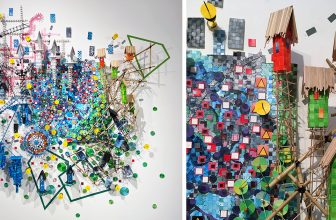 Nathalie Miebach verwebt Daten und Anekdoten zu raumgreifenden Skulpturen, um auf die Klimakrise aufmerksam zu machen – kolossal